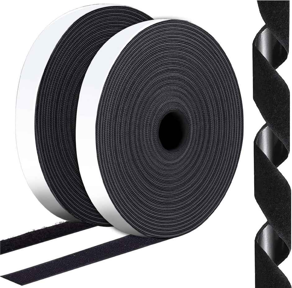 DALUCI Self-Adhesive Hook and Loop Tape | Multipurpose Velcro Tape for Wall Hanging - 5 m