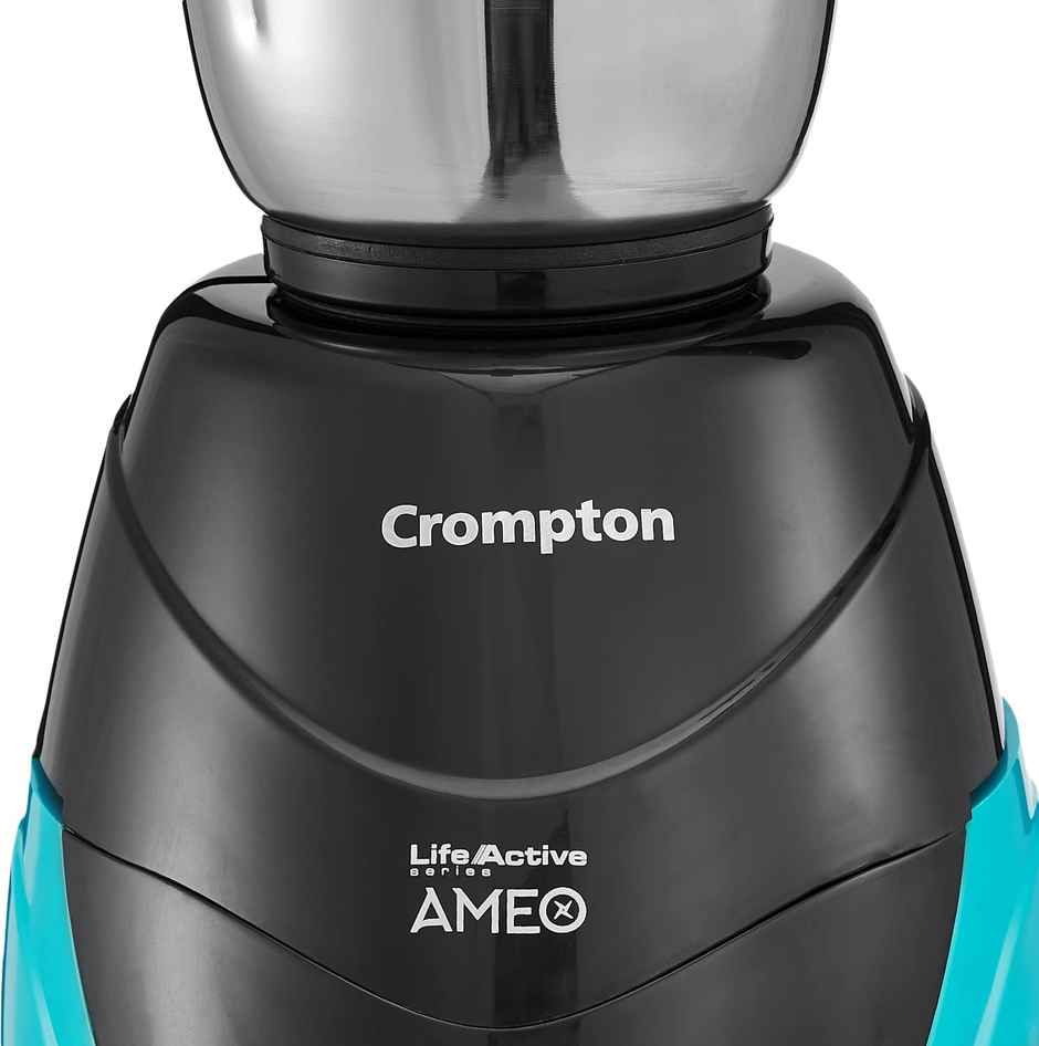 Crompton Ameo 750-Watt Mixer Grinder(3 Stainless Steel Jars, Black & Green)