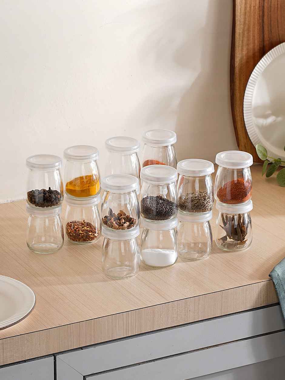 Nestasia Glass Airtight Container Set Of 16 100ml