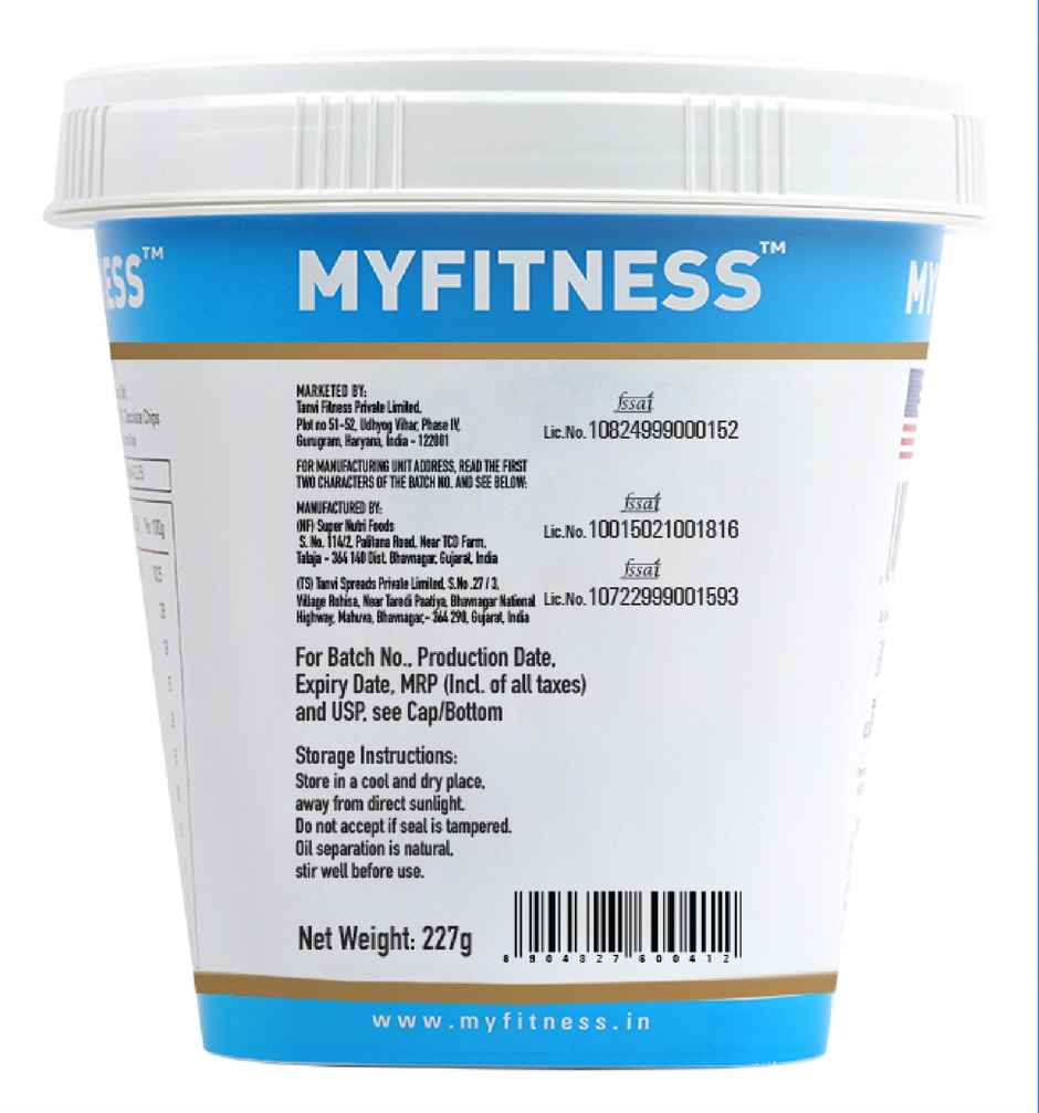 MyFitness Original Peanut Butter Smooth Spread | High Protein