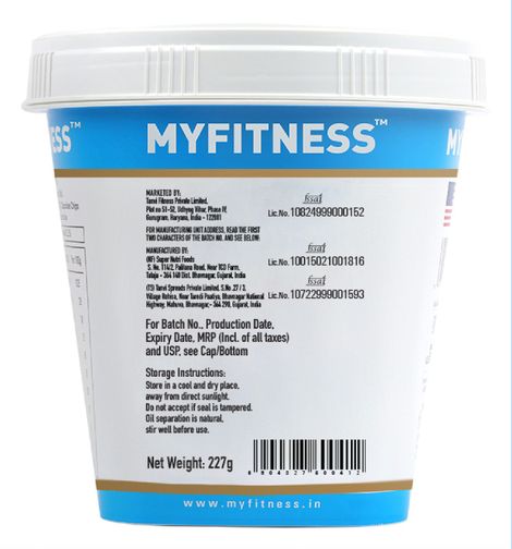 MyFitness Original Peanut Butter Smooth Spread | High Protein