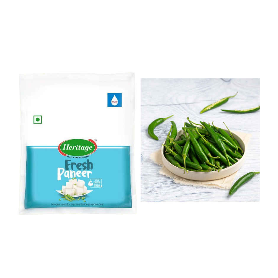 Heritage Fresh Paneer(1pc) & Chilli Green(1pc) Combo