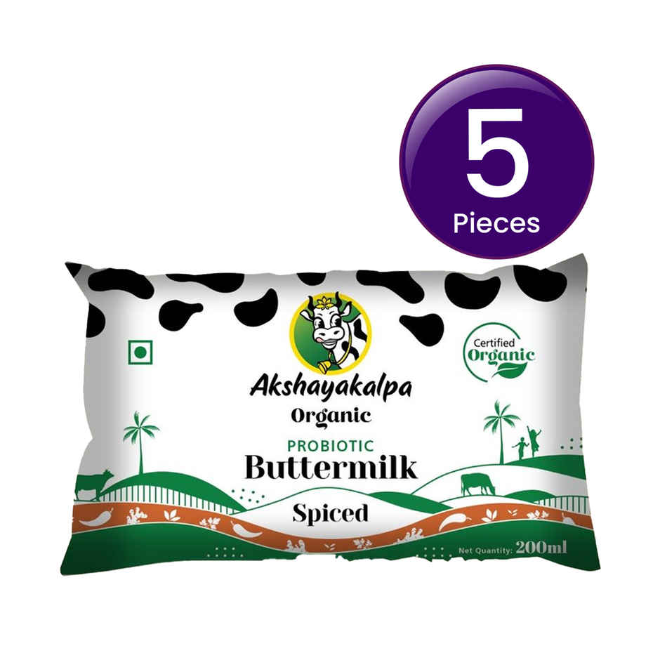 Akshayakalpa Organic Probiotic Spiced Buttermilk Combo