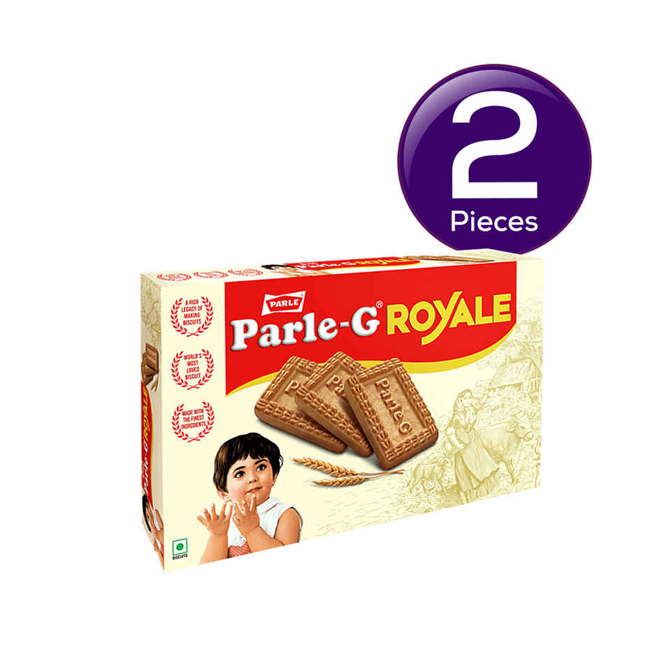 Parle Royale Vanilla Glucose Biscuits | Trans Fat-free Combo