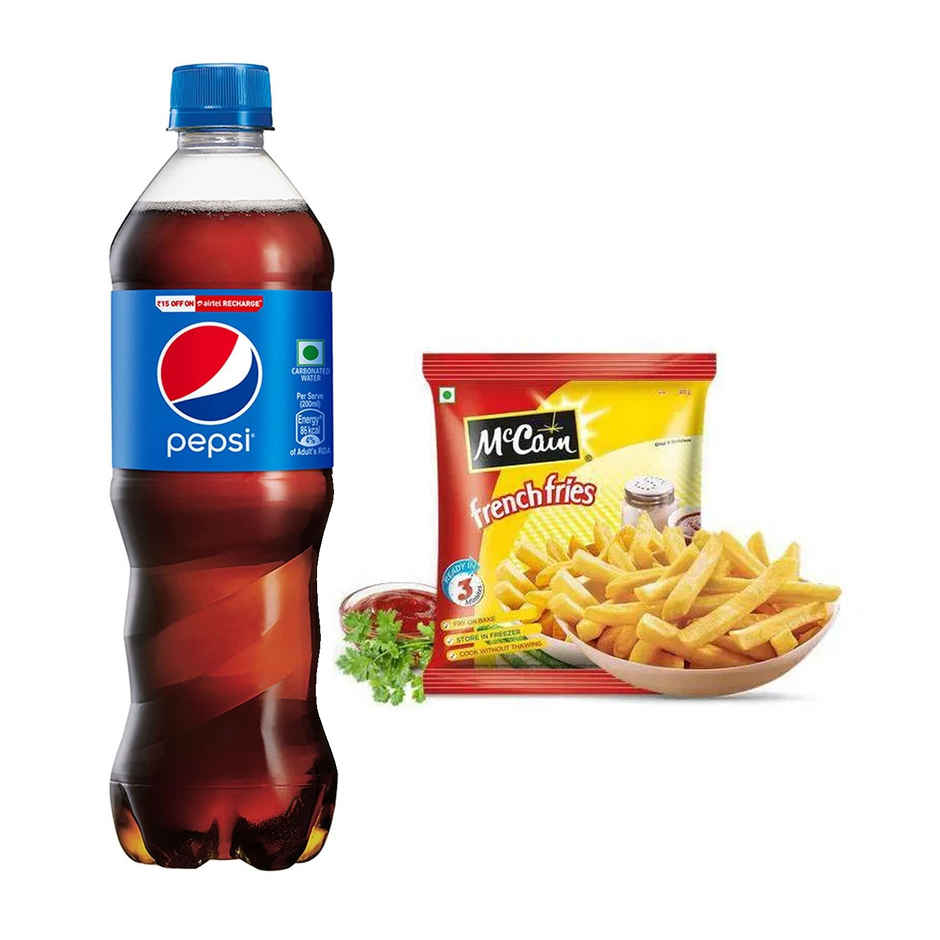 Mccain French Fries(420gms) & Pepsi Soft Drink(750ml) Combo