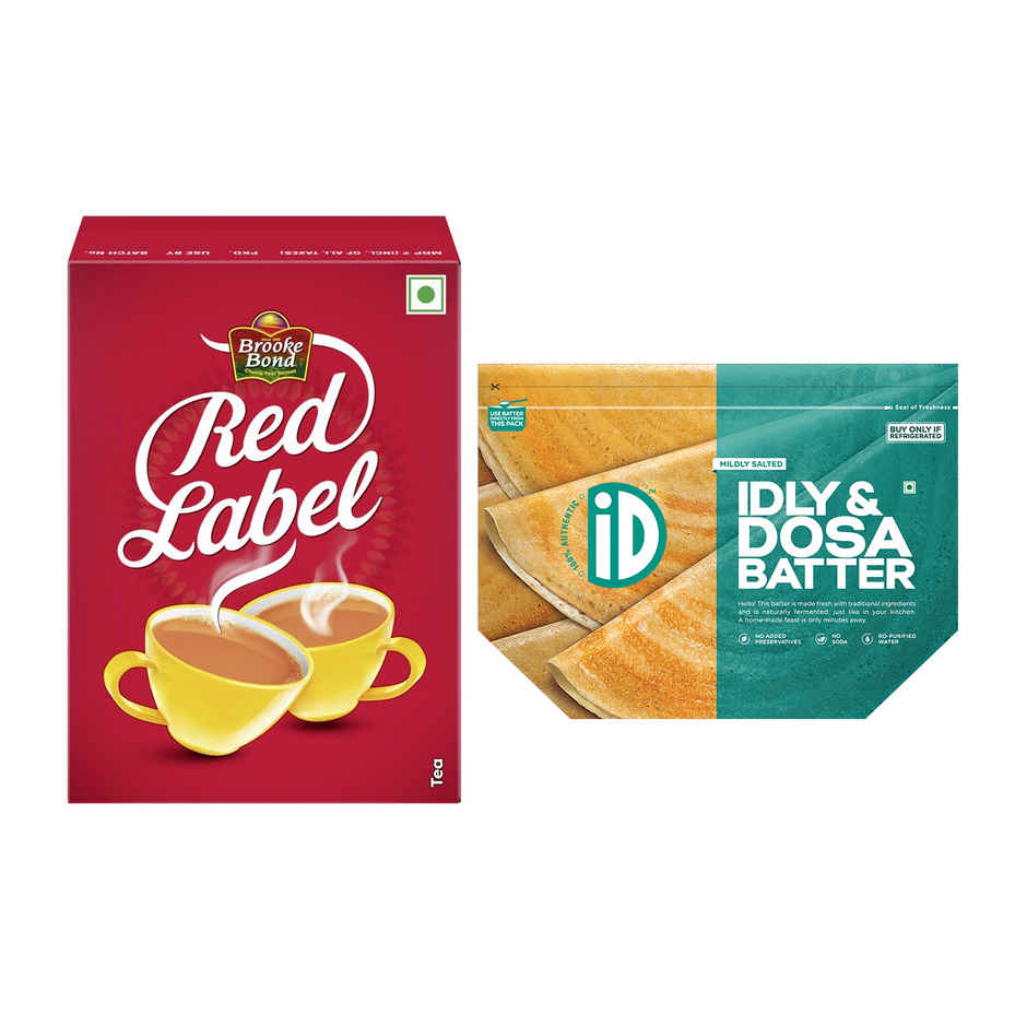 Brooke Bond Red Label Tea(250gms) & Id Idli & Dosa Batter(1kg) Combo
