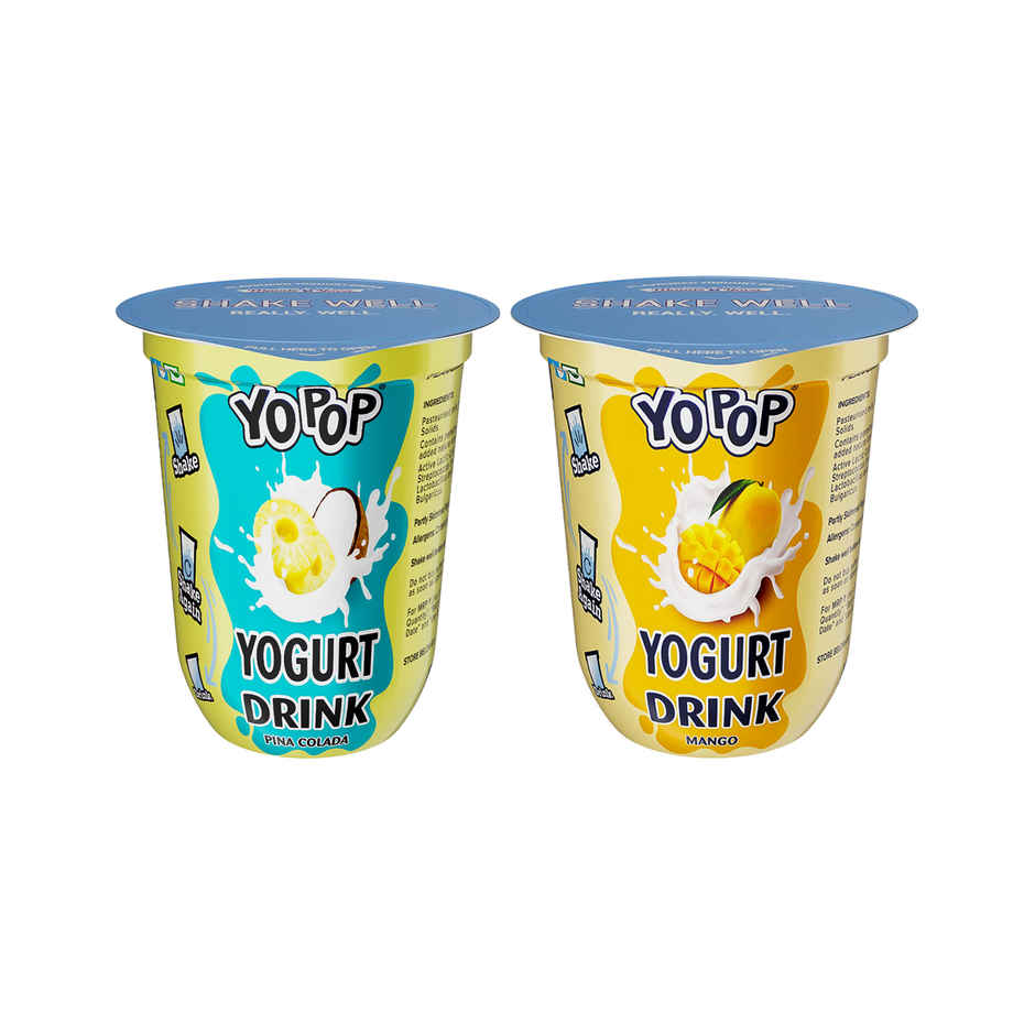 Mamie Yova Yo Pop Yoghurt Drink (Mango, Pinacolada) Combo
