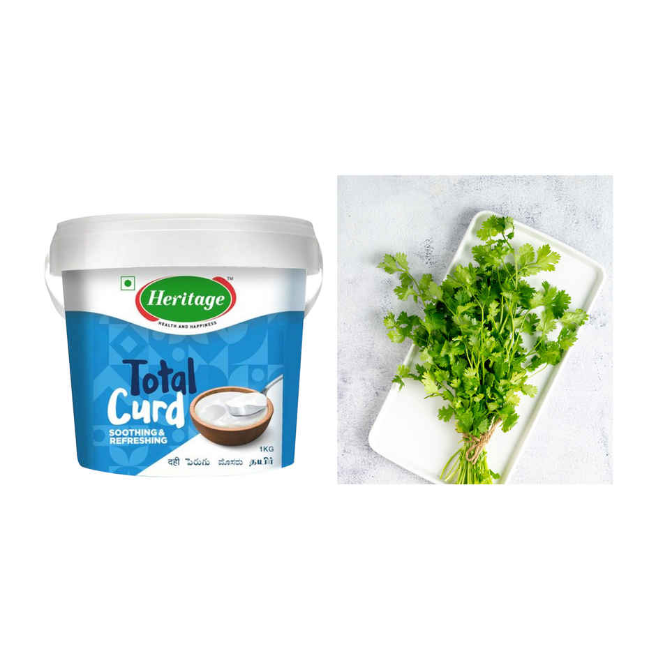 Heritage Total Curd(1pc) & Coriander Leaves(1pc) Combo 