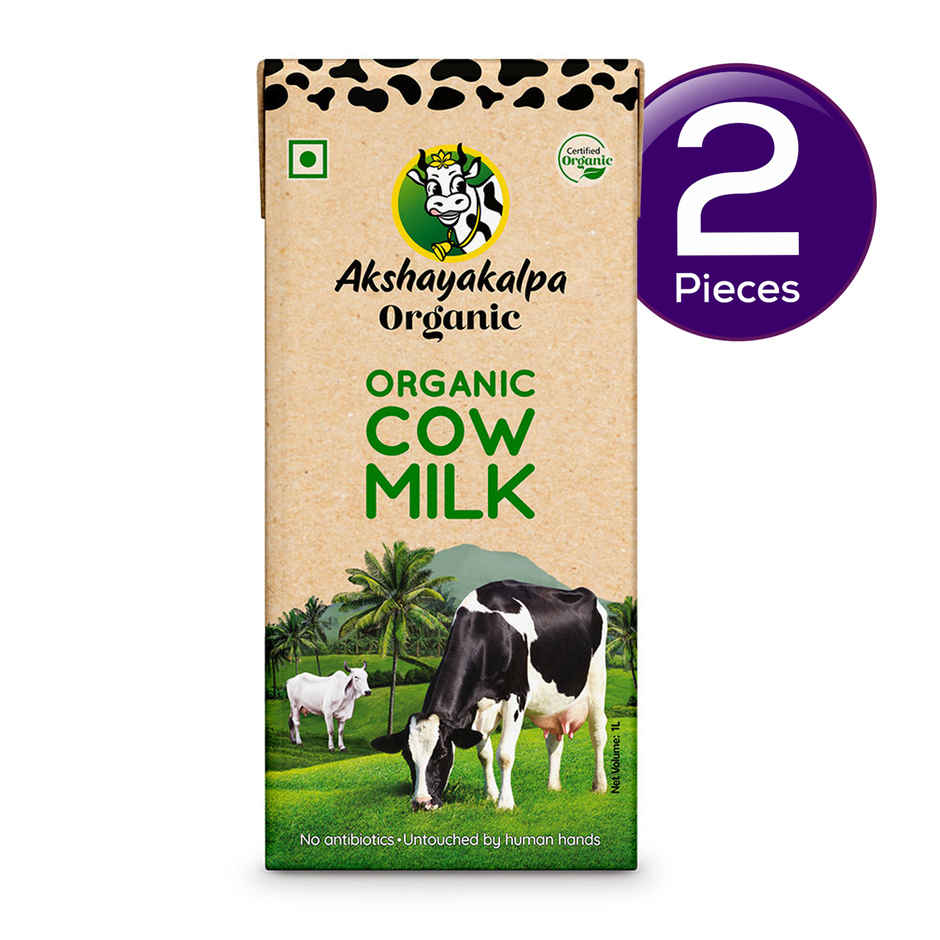 Akshayakalpa Organic Cow Milk - Uht Combo