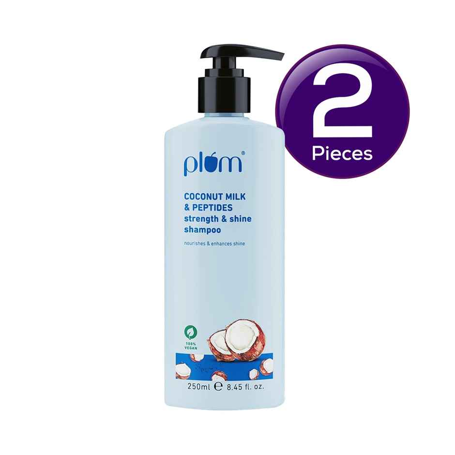 Plum Coconut Milk & Peptides Strength & Shine Shampoo Combo