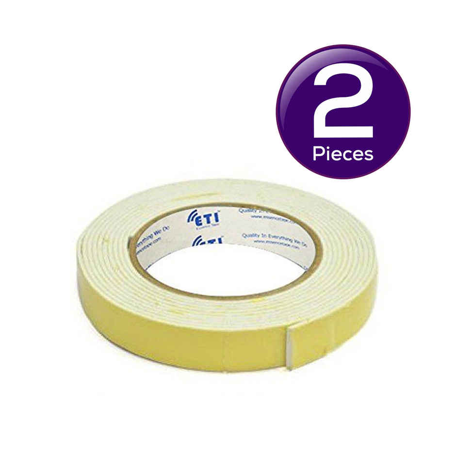 Double Sided Tapes - Foam, Acrylic Multicolor Tapes | 1" x 2 m Combo