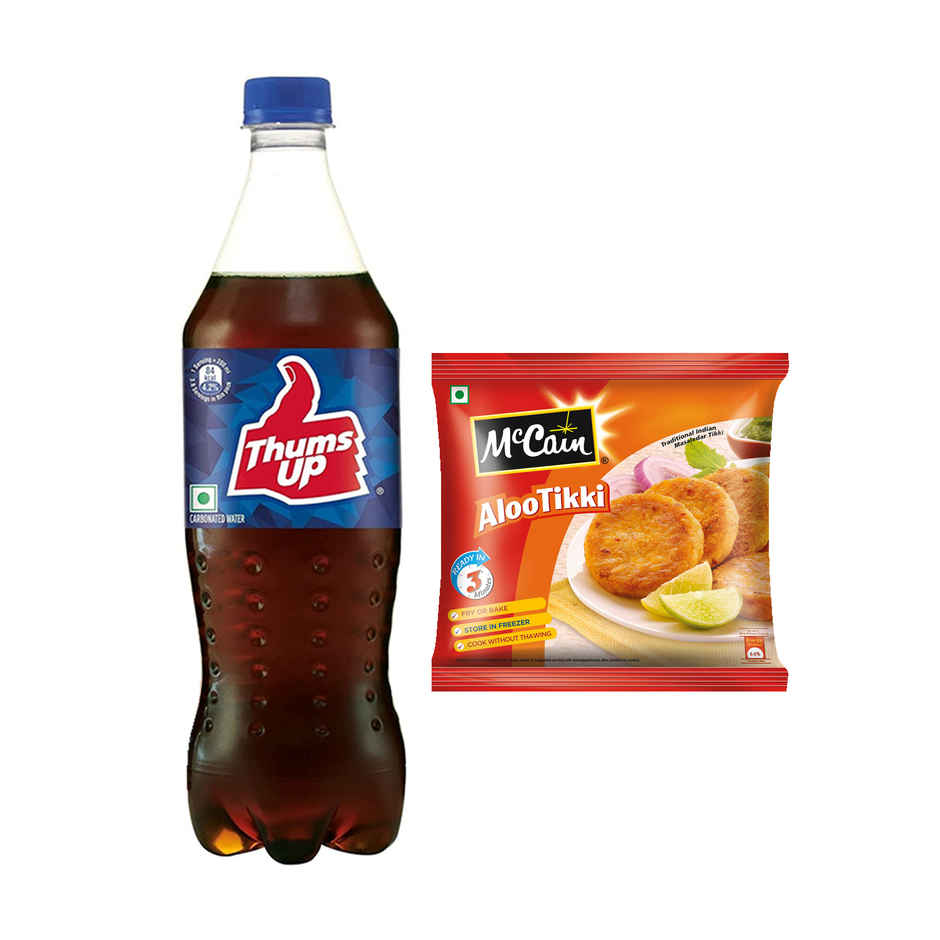 Mccain Aloo Tikki(400gms) & Thums Up Soft Drink(750ml) Combo