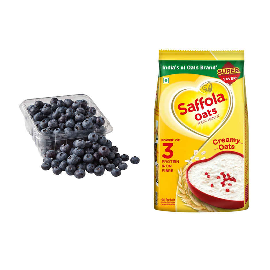 Blueberry Imported(125gms) & Saffola Oats(500gms) Combo