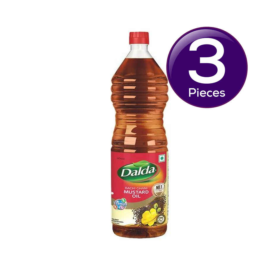 Dalda Kachi Ghani Mustard Oil 1L (Pet bottle) Combo