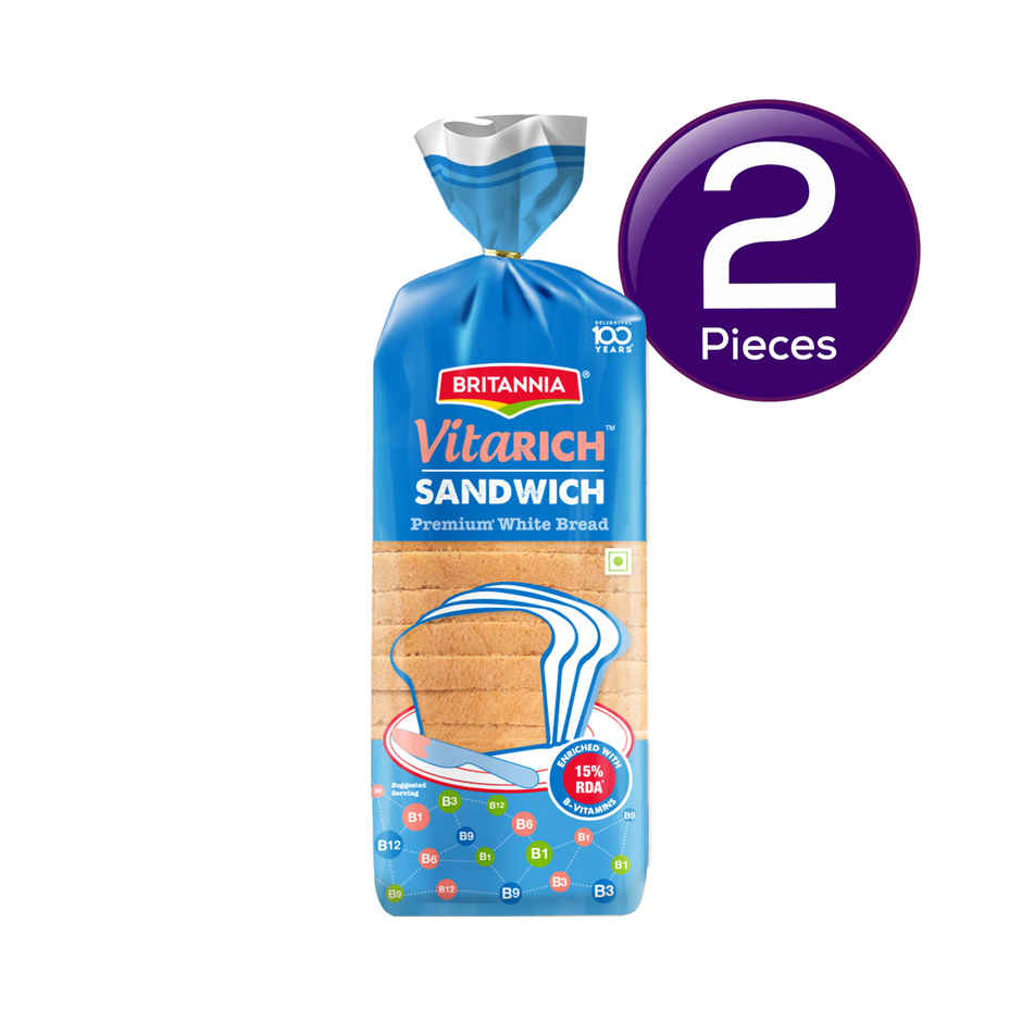 Britannia Vitarich Sandwich Premium White Bread Combo