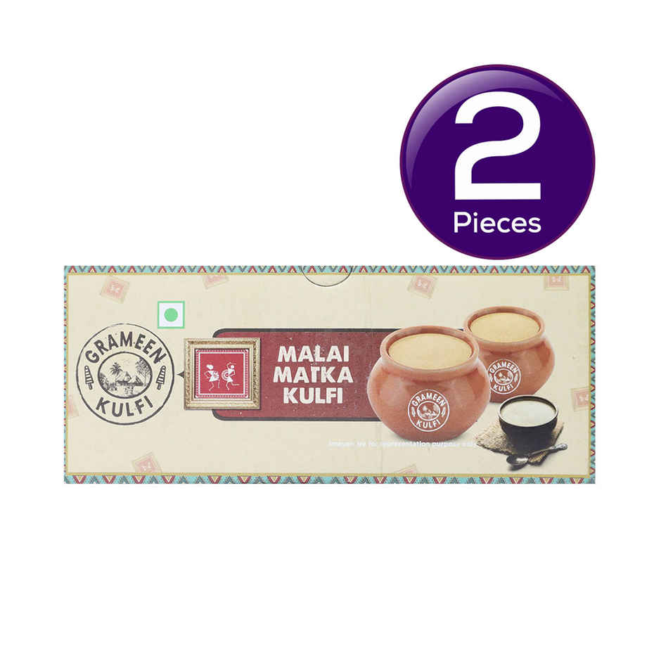 Grameen Desi Malai Matka Kulfi (Pack of 2) Combo