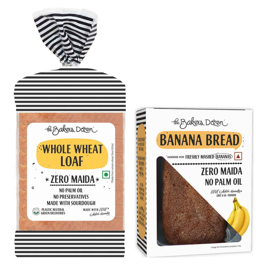 Banana Bread 150G(150gms) & Fresh Orange Cake(150gms) Combo