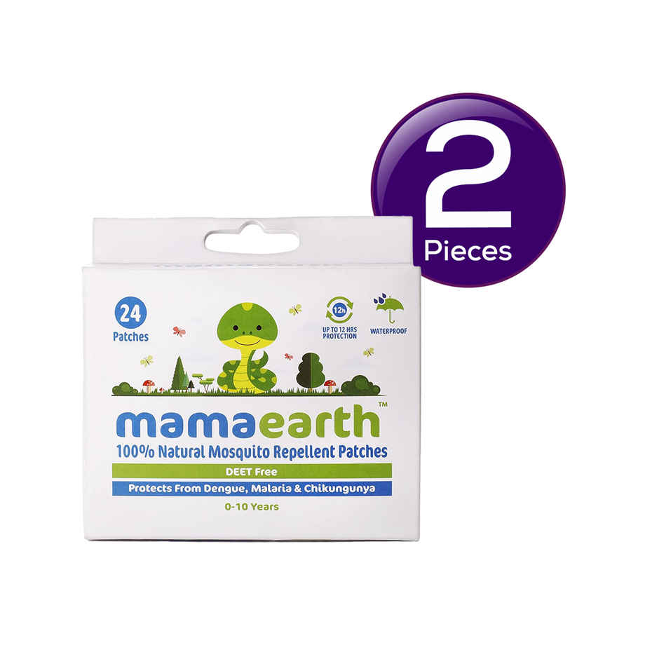 Mamaearth Mosquito Repellent Patches For Kids | White | 0 - 10 years Combo