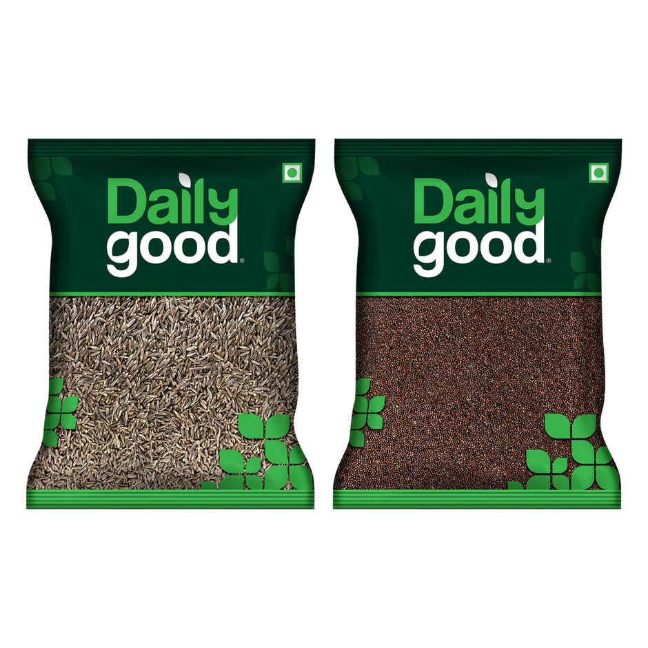 Daily Good Jeera / Cumin(200gms) & Daily Good Mustard / Rai / Sarso Small(200gms) Combo