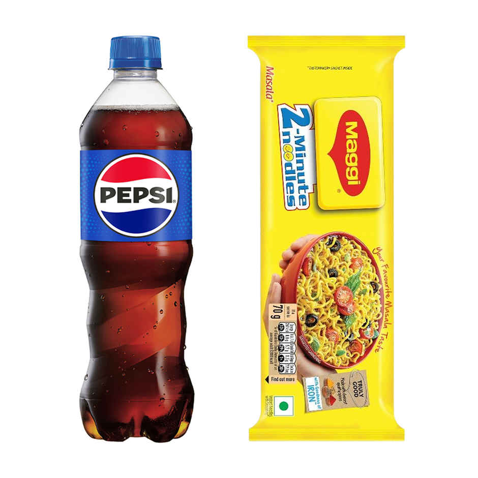 Pepsi Soft Drink(750ml) & Maggi 2- Minute Instant Masala Noodles(280gms) Combo