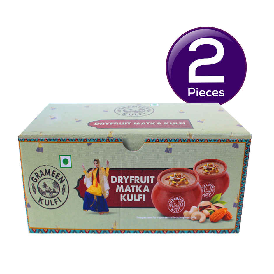 Grameen Dry Fruit Matka Kulfi Ice Cream Cup Combo