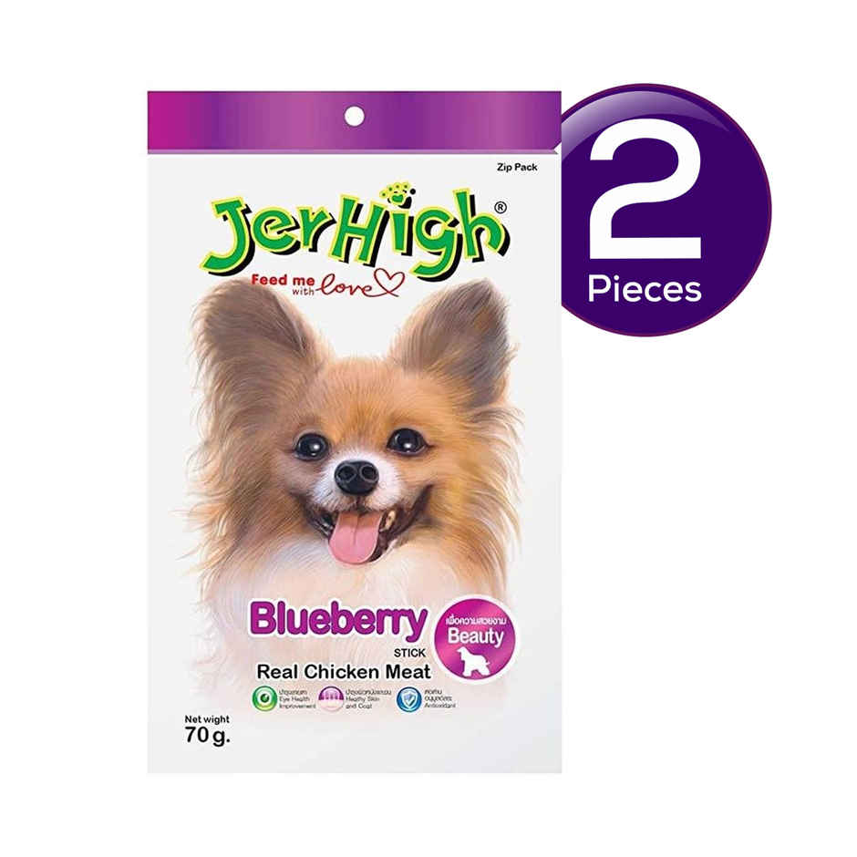 JerHigh Blueberry Stick Young Adult Dog Treat Combo