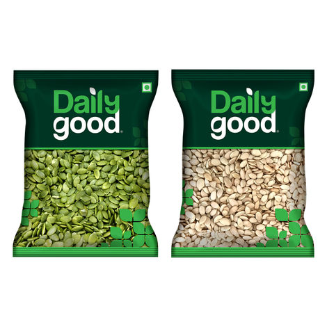 Daily Good Pumpkin Seeds(200gms) & Daily Good Watermelon Seeds / Tarbuj Beej(100gms) Combo