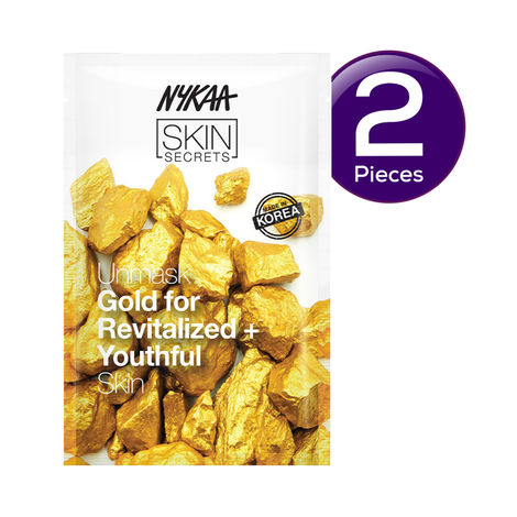 Nykaa Skin Secrets Gold Sheet Mask Combo