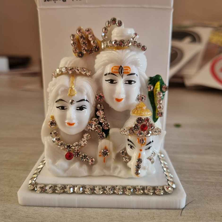 TiyuTrendzz Shiv Parivar Idol for Pooja at home | office | Car Dashboard | Small