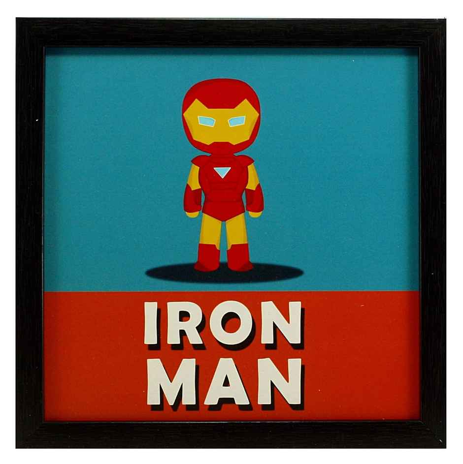 Indianara Set of 4 Kids Room Decor Framed Wall Hanging Laminated Matt Art Prints