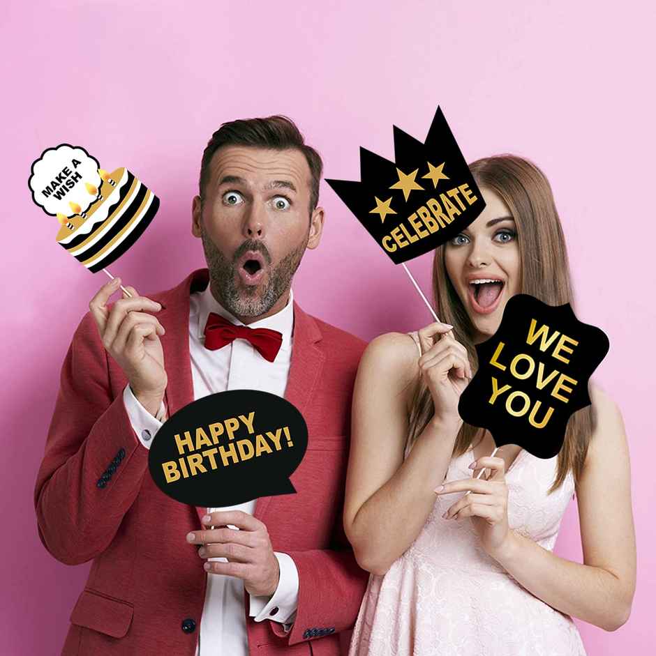 Birthday Photo Booth Props For Kids Selfie Photobooth, Birthdays Party Decorations | Party Propz