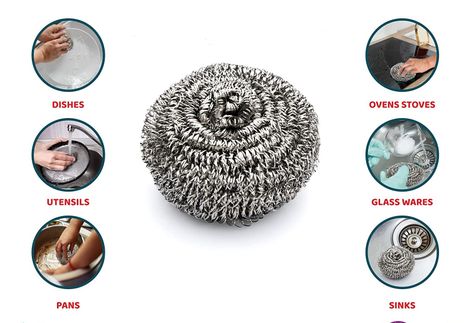 Gebi Stainless Steel Scrubbers