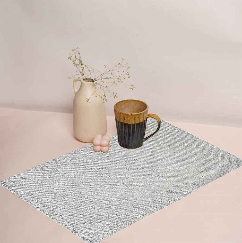 Lushomes Jute Table Mats - Grey | Jute Placemats | 12 x 18 inch | 30 x 45 cm