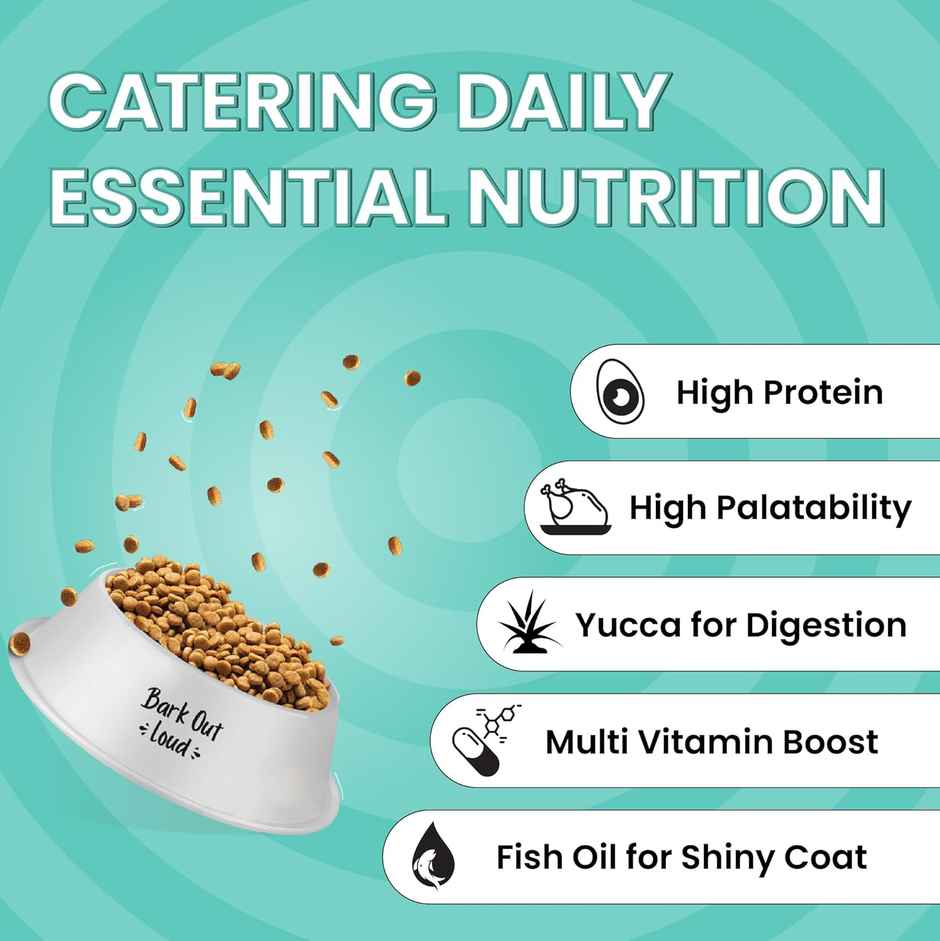 Bark Out Loud | Essentials Fresh Chicken and Egg Adult Dog Dry Food | Medium and Large Breed