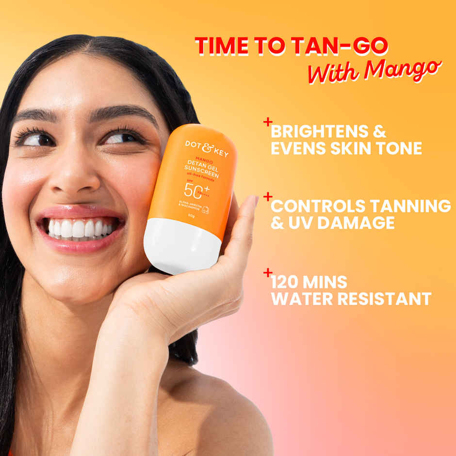 Dot & Key Mango DETAN Gel Sunscreen SPF 50+ PA+++