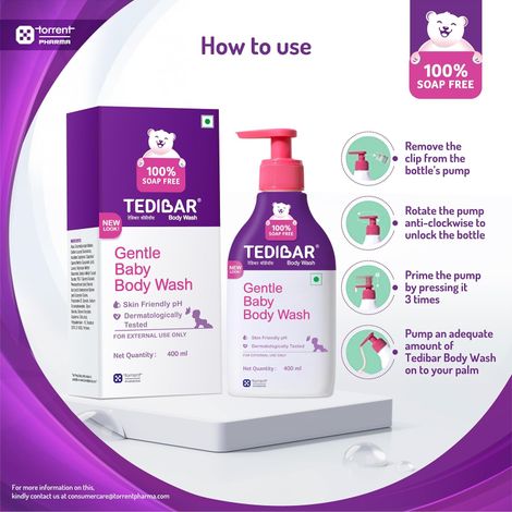 Tedibar Rich Moisturising Baby Body Wash with Skin Friendly PH