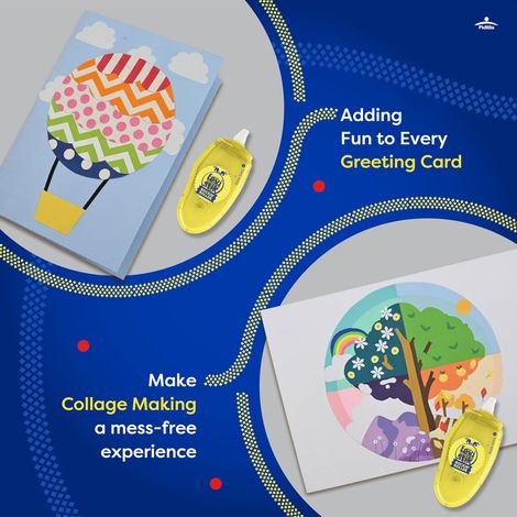 Fevistik Rockin' Roller - Adhesive Roller Mess Free Fevistik Easy To Use Adhesive