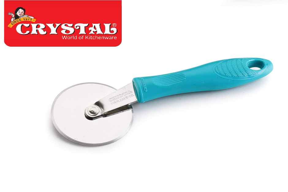 Crystal Stainless Steel Pizza Cutter, Multicolour