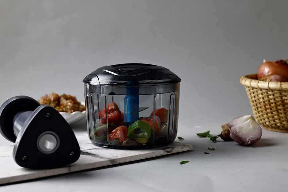 Ganesh Manual Hand Press Bingo Push Chopper With 3 Blades