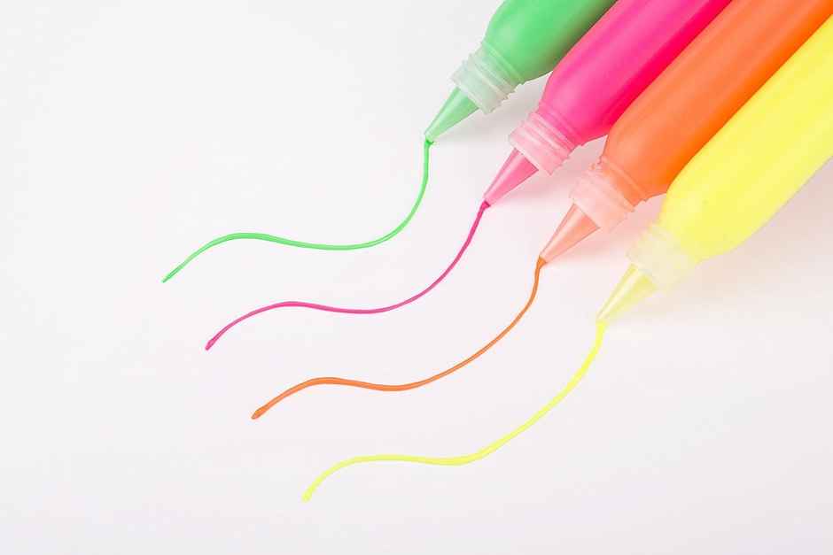 Fevicryl 3D Neon Liners Color Set