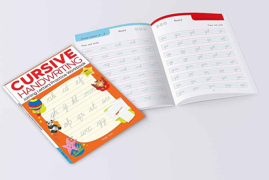Cursive Handwriting Word Family Level 1 Practice Workbooks for Children (Set of 4 Books)