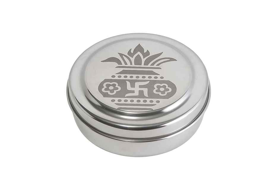 Jensons Stainless Steel Pooja Dabbi 11 cm