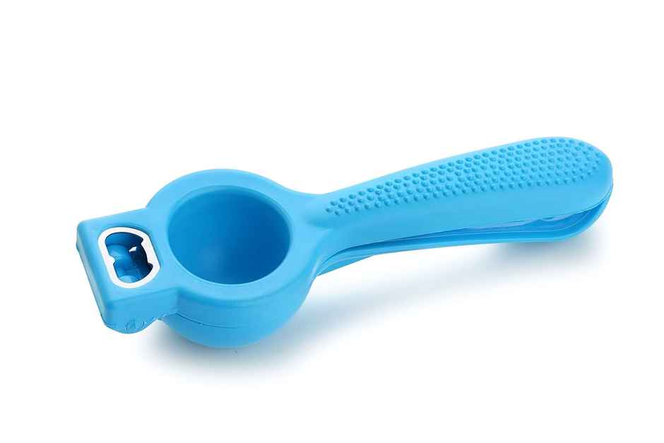 Crystal Plastic Lemon Squeezer Cum Opener, Multicolour