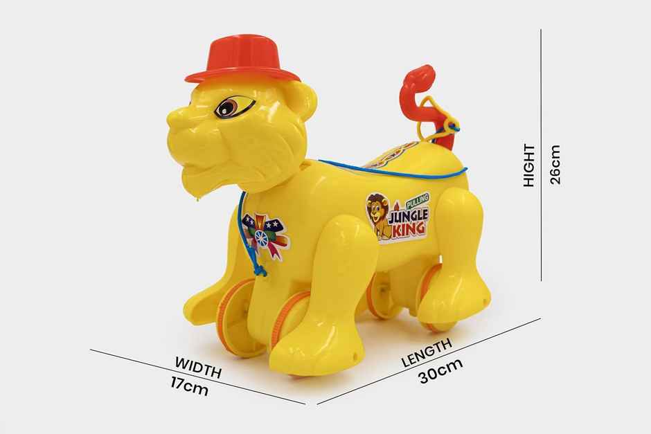 Toybharat Pulling Jungle King |Multicolour | 3-6 Years Kids | Birthday Gift |Pull Along Toy