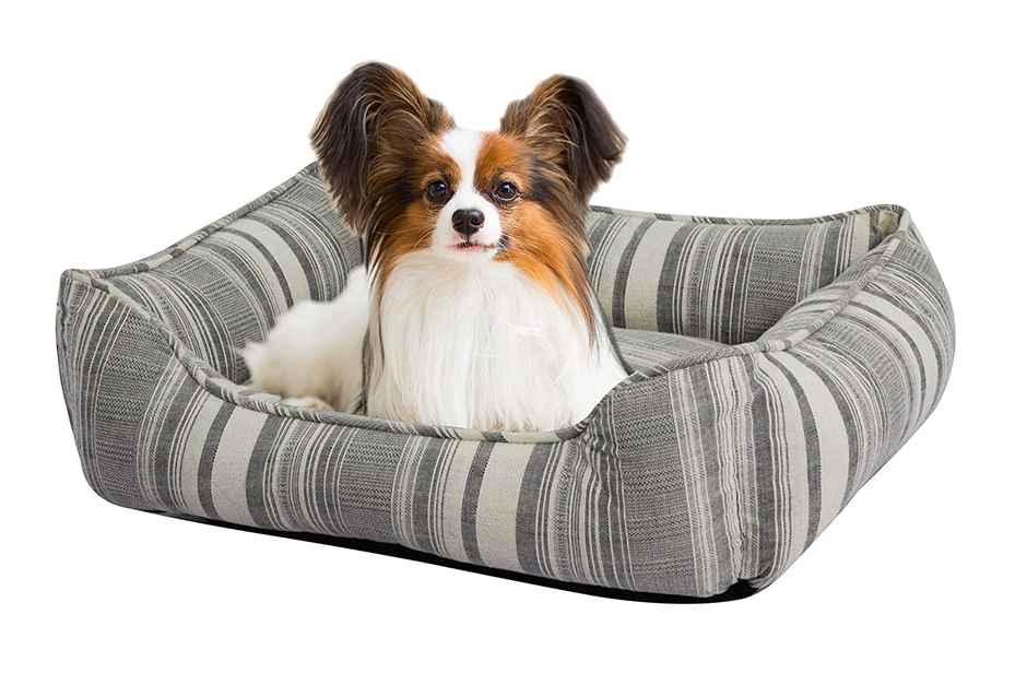 Pawpourri Dog Bed Grey Yarn Dyed Cuddler | M-L