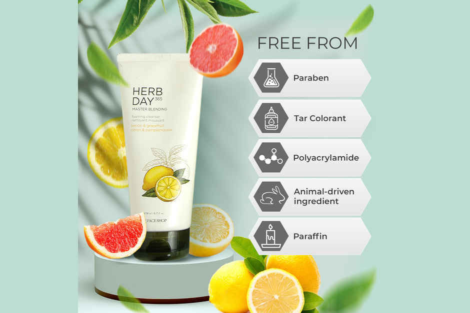 The Face Shop Herb Day 365 Lemon & Grapefruit Foaming Cleanser