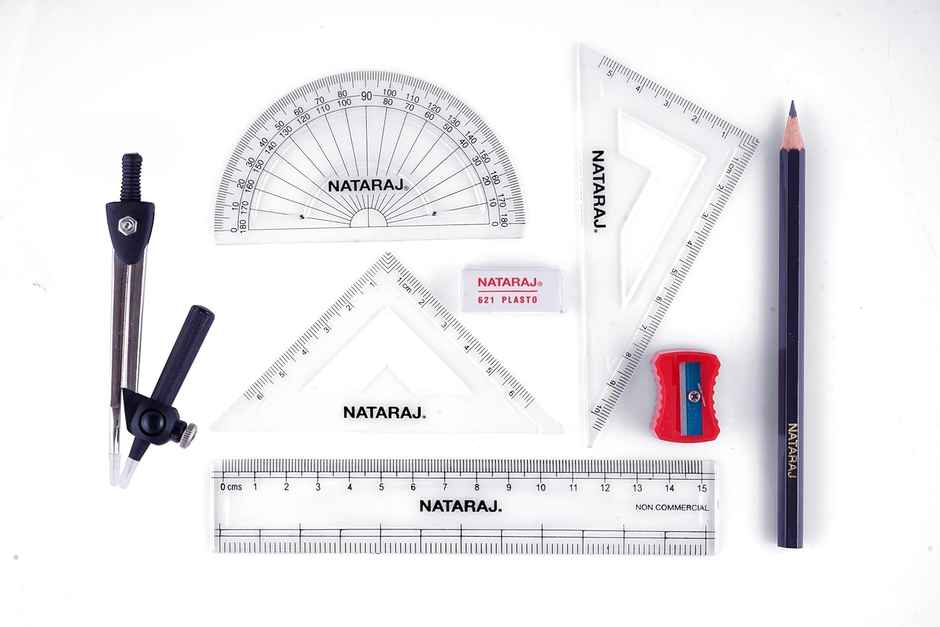Nataraj Define Mathematical Drawing Instruments Geometry Box | High precision instruments