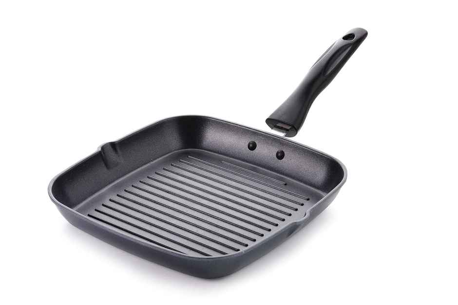 Crystal Eco Series Non Stick Die Cast Square Grill Pan - 27 Cms