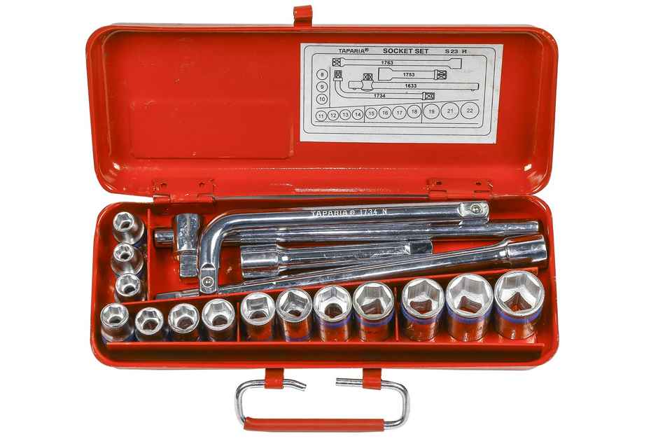 Taparia SA46 1/4" Sq Dr 46pc SMALL Socket Set (Pack of 46)