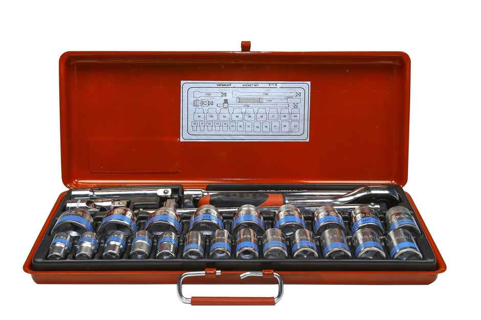 Taparia S11M/S11H 1/2-in Square Drive Socket Set